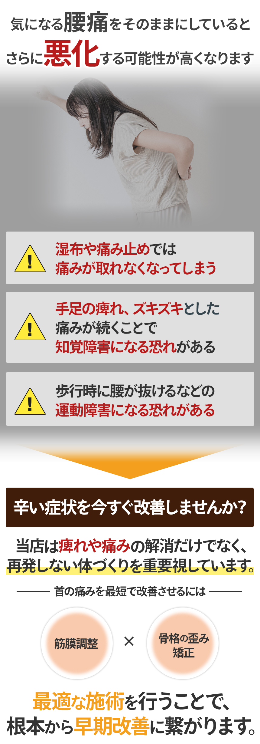 そのまま腰痛